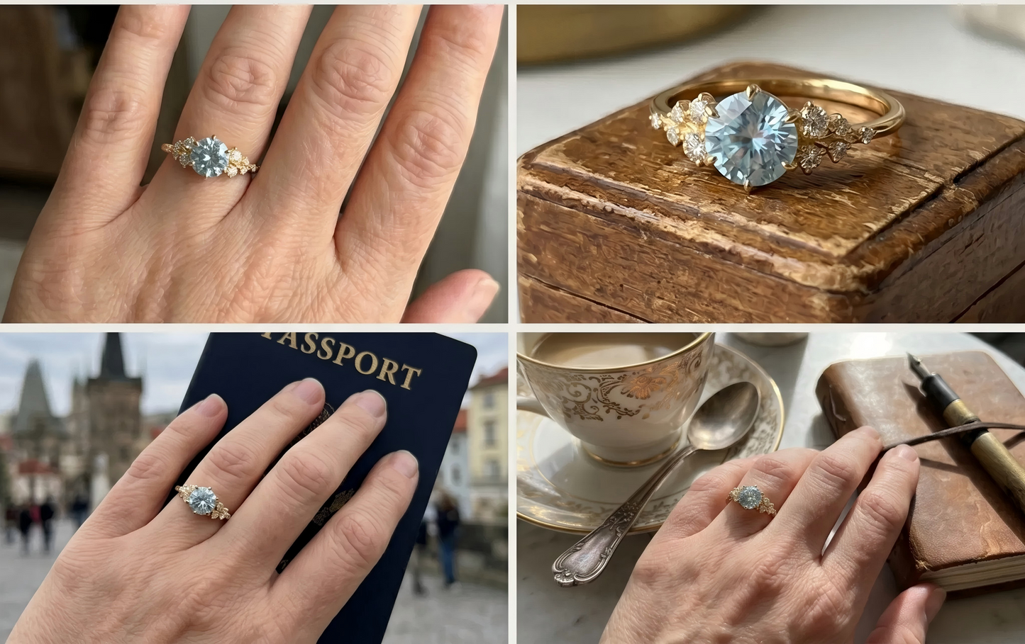 Vintage Aquamarine Ring