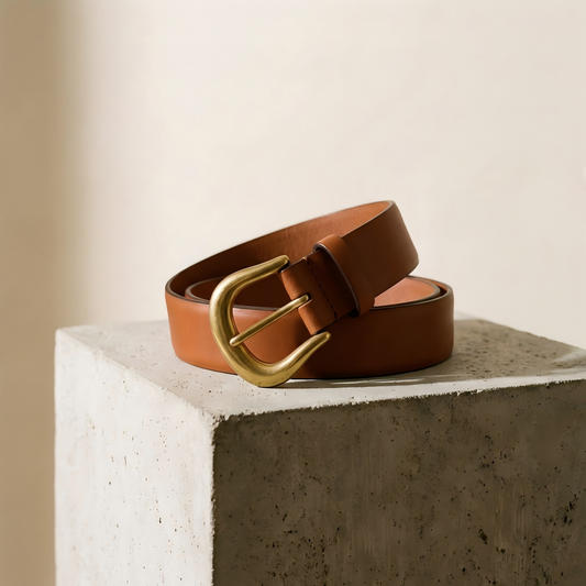 Vintage Vegetable-Tanned Leather Belt