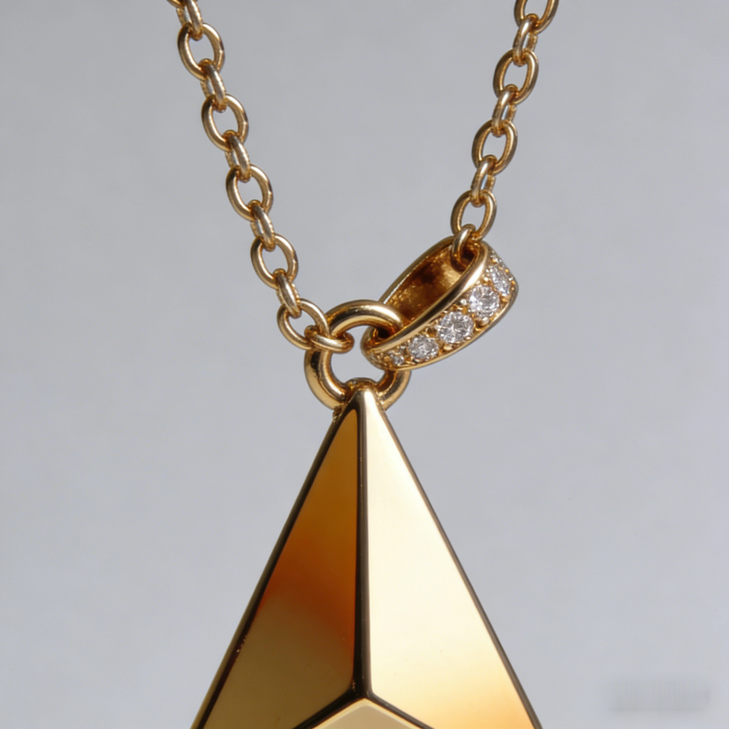 📐 "Minimalist Gold Pyramid Pendant" – Geometric Chic |  Modern Statements for Her ✨